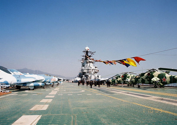 資料圖：深圳航母主題公園內的明斯克航母。