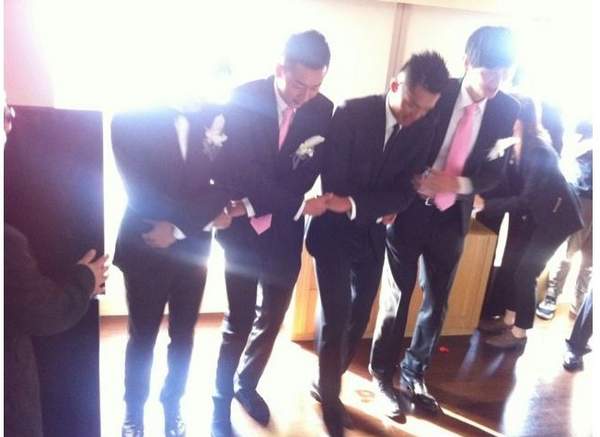 林丹謝杏芳大婚 伴郎跳天鵝舞