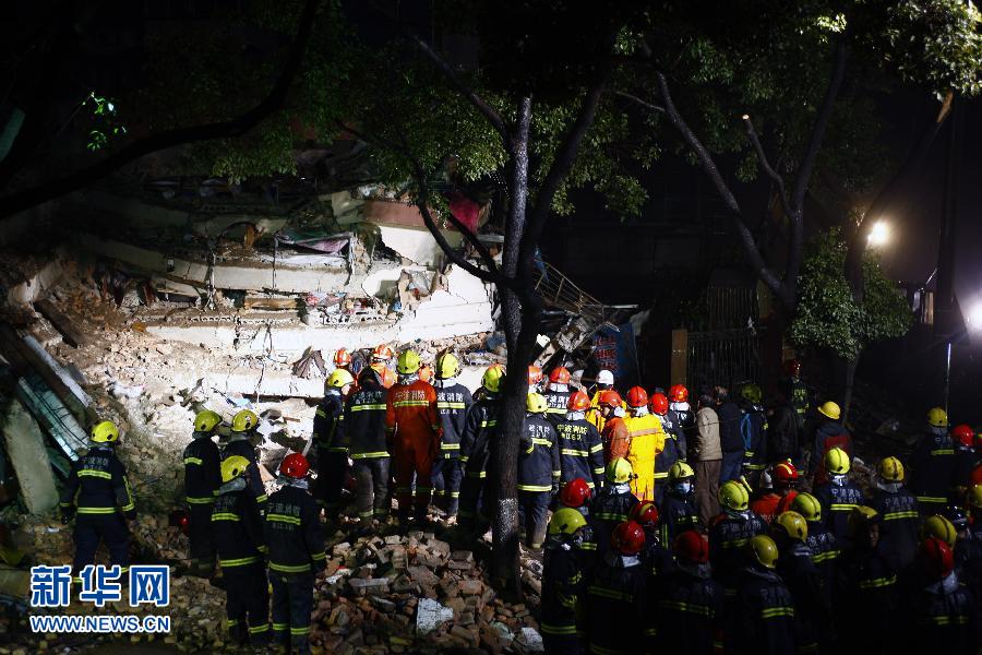 （新華網）（3）浙江寧波一5層居民樓倒塌