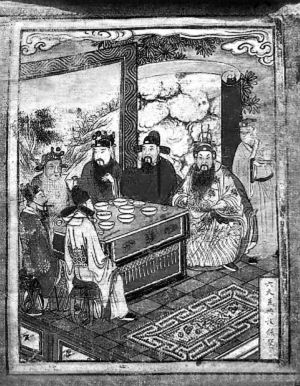 ▲古代有肥水衙門大發(fā)過(guò)年紅包,亦有官員請(qǐng)下屬吃一頓了事