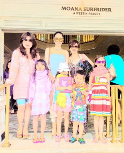 王菲李亞鵬舉家海外度春節