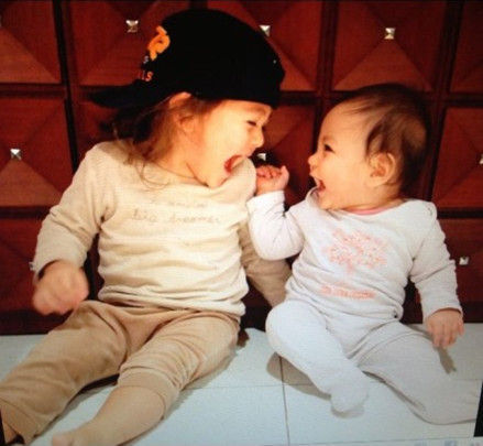 劉燁的一對(duì)可愛子女